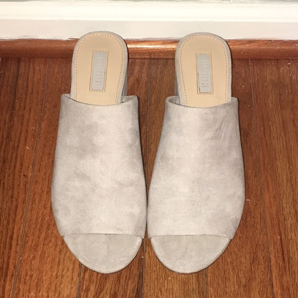 Forever 21 Shoes - F21 Grey Mules